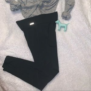 PINK black leggings with mesh!!!